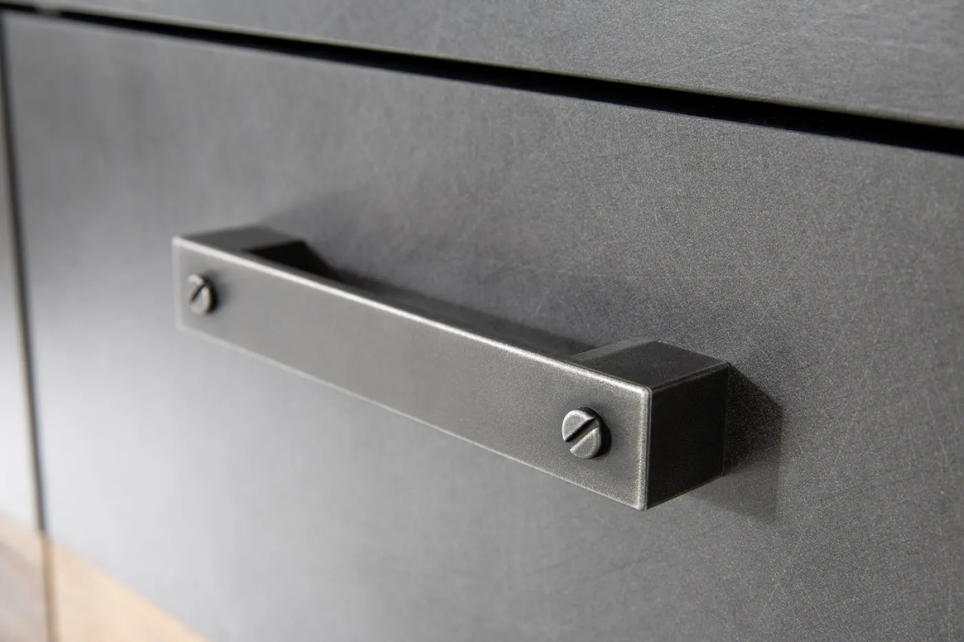 Garderoben-Set Indy | Old Used Wood / Matera grau | 2-teilig | Shabby Look