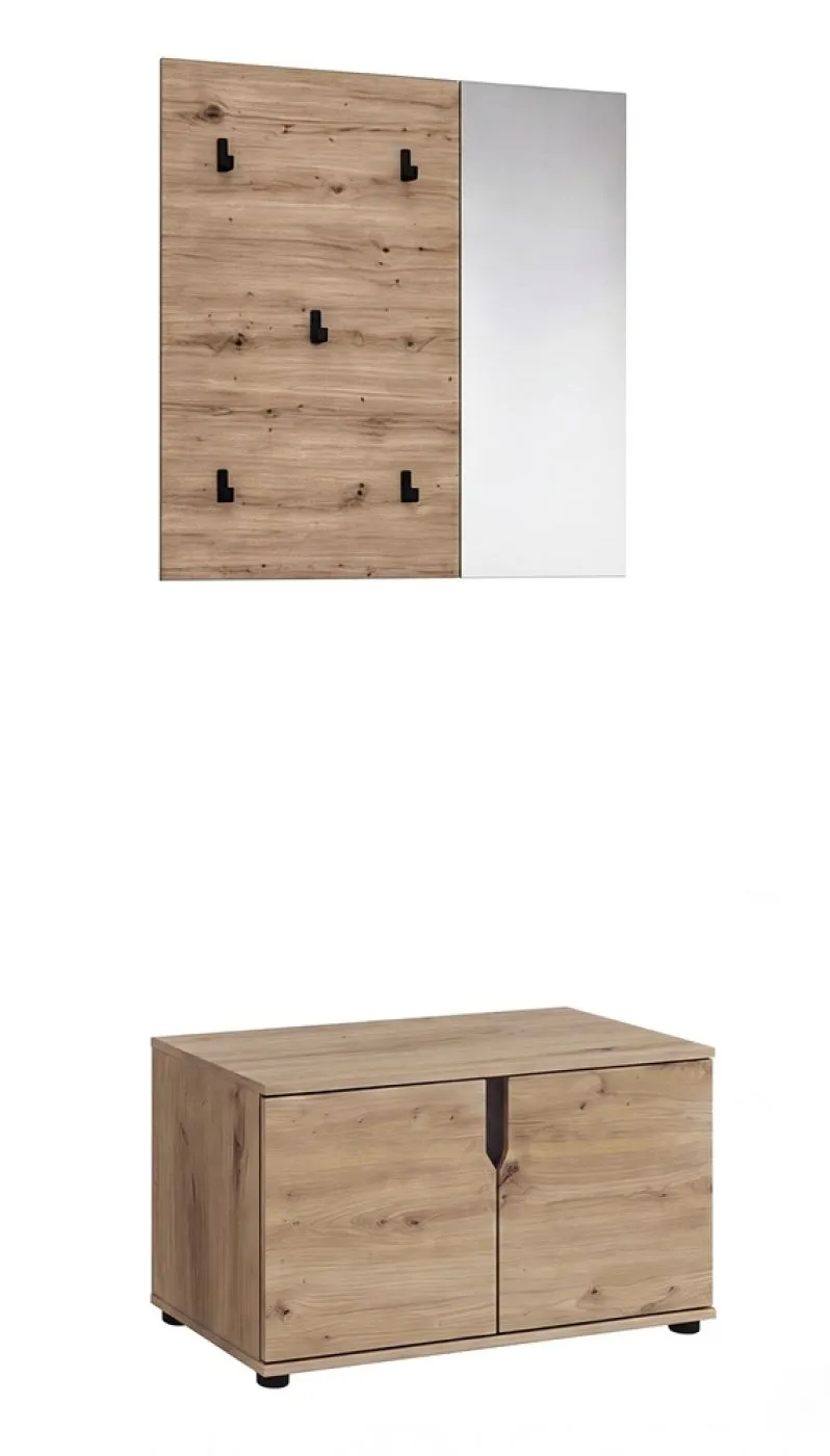 Garderoben-Set Keno | Artisan Eiche | 2-teilig