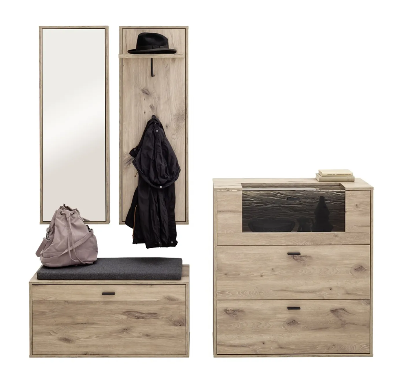 Garderoben Set Mezzano 1 | Viking Oak | 3-teilig