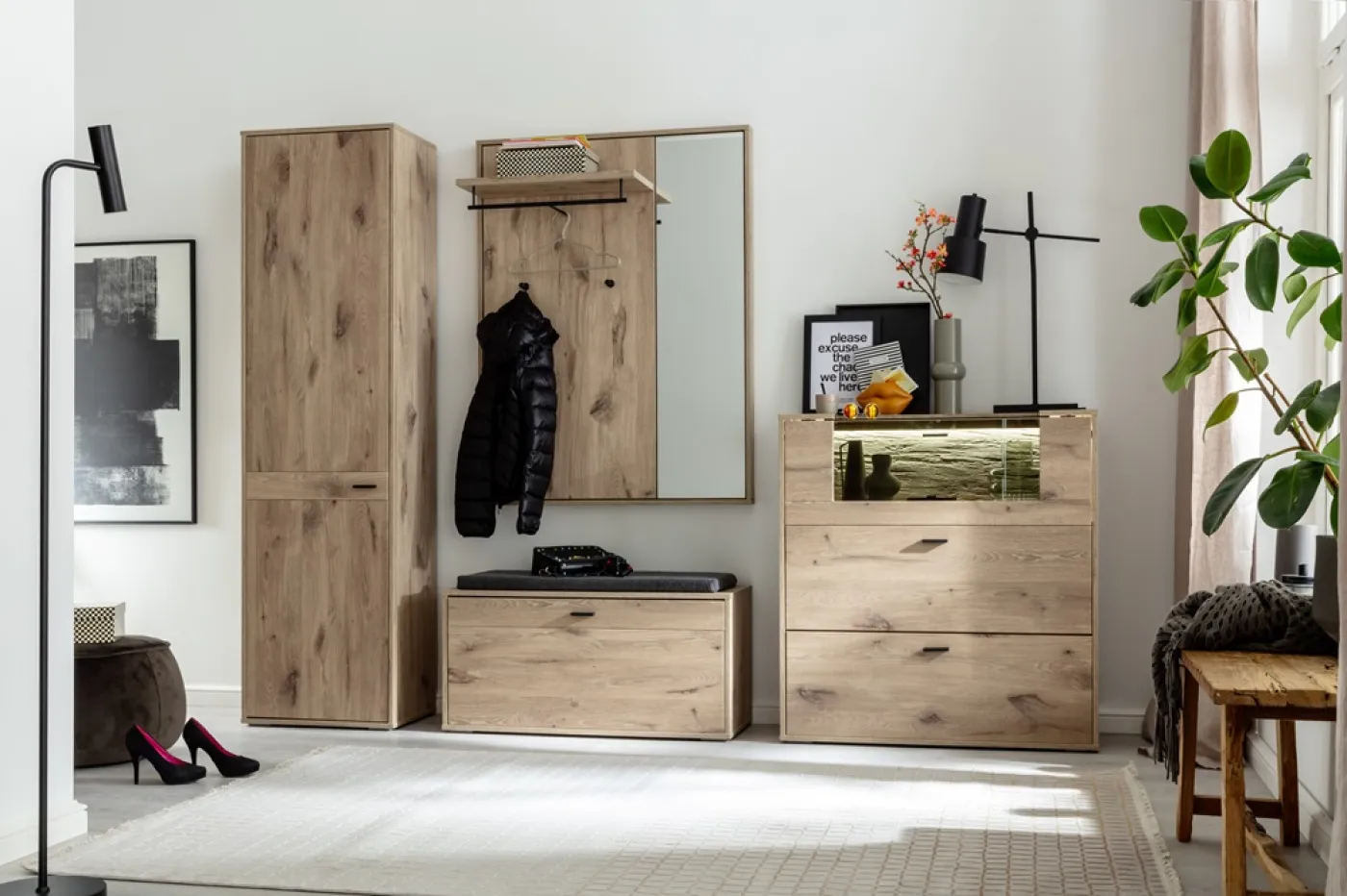 Garderoben Set Mezzano 3 | Viking Oak | 4-teilig