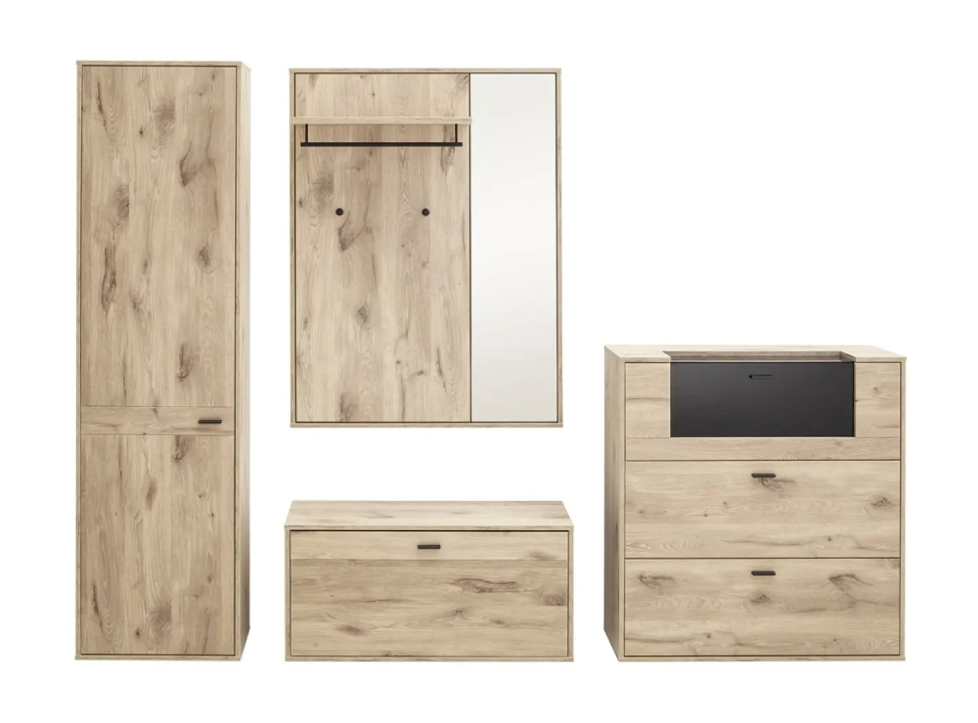 Garderoben Set Mezzano 3 | Viking Oak | 4-teilig