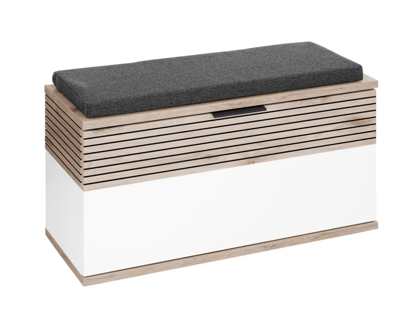 Garderoben Set Montello | Soft white / Viking Oak | 4-teilig mit Sitzkissen