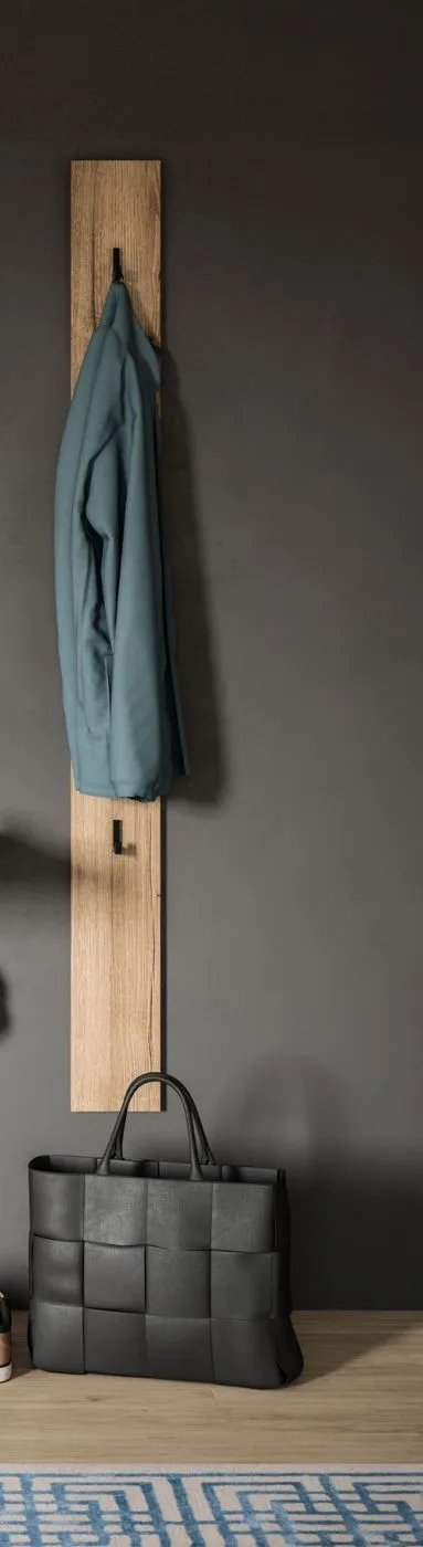 Garderoben-Set Naro | weiß / Evoke Oak | 3-teilig