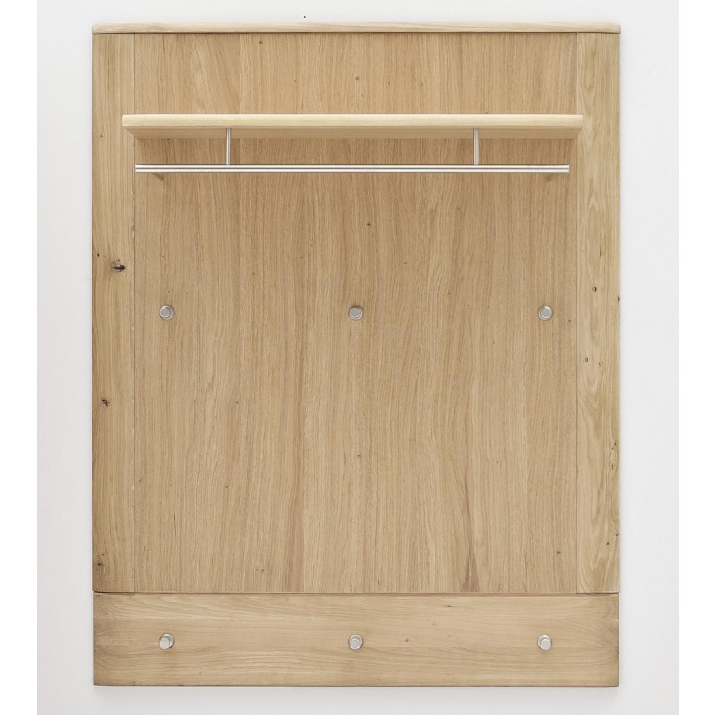 Garderoben Set Nilo | Balkeneiche Bianco | 5-teilig | Sitzkissen