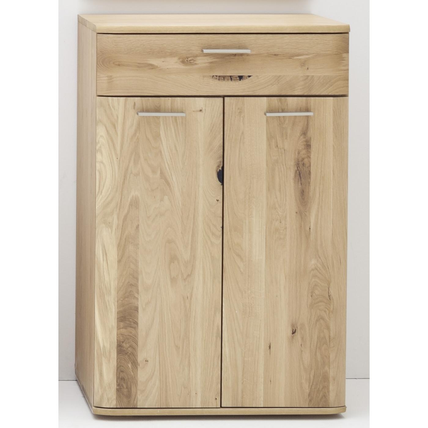 Garderoben Set Nilo | Balkeneiche Bianco | 5-teilig | Sitzkissen