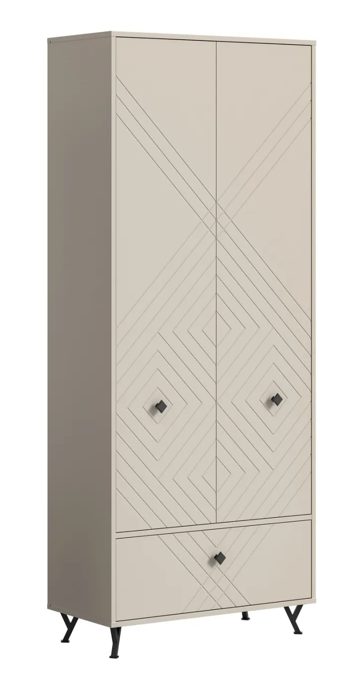 Garderoben-Set Notes | beige matt/sandfarben | 5-teilig