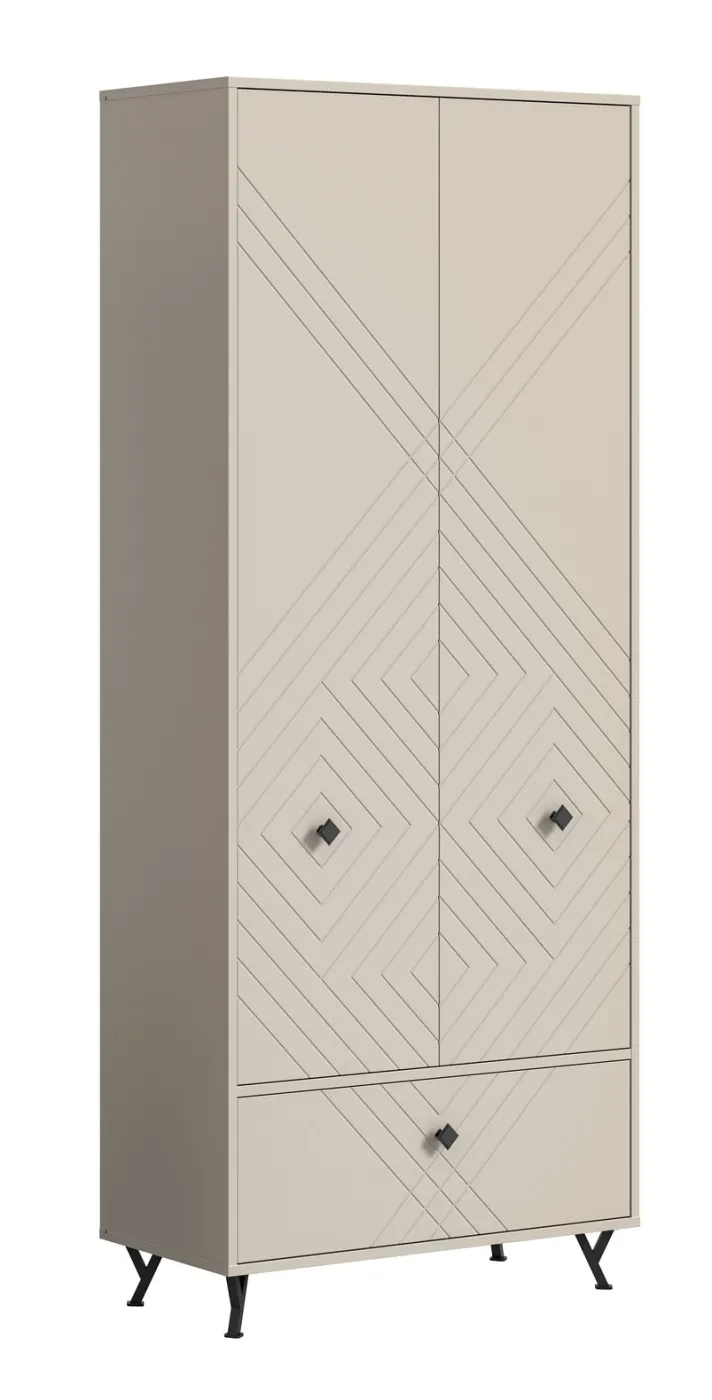 Garderoben-Set Notes | beige matt/sandfarben | 5-teilig