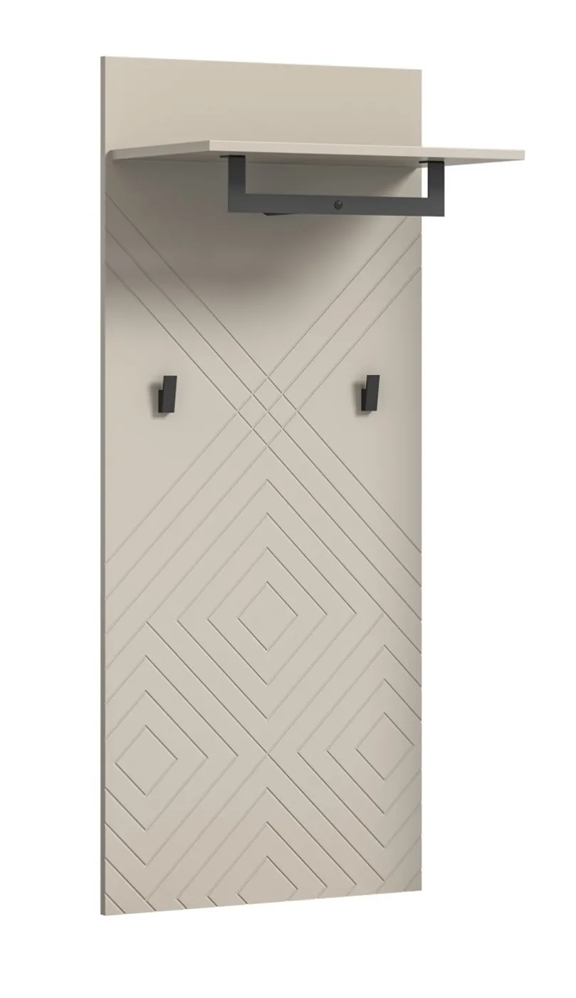 Garderoben-Set Notes | beige matt/sandfarben | 5-teilig