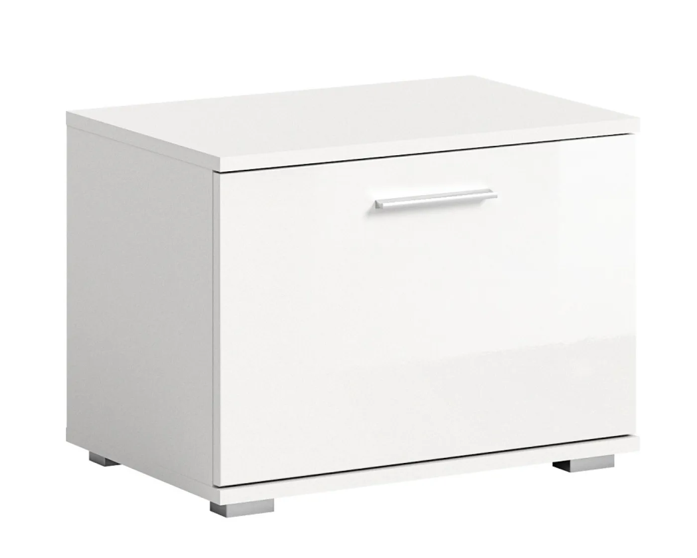 Garderoben-Set Prego 1 | weiß Hochglanz | 4-teilig | mit Sitzkissen