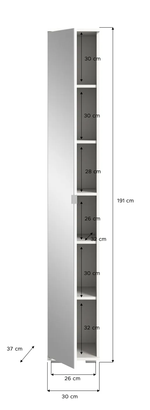 Garderoben-Set Prego 1 | weiß Hochglanz | 4-teilig | ohne Sitzkissen