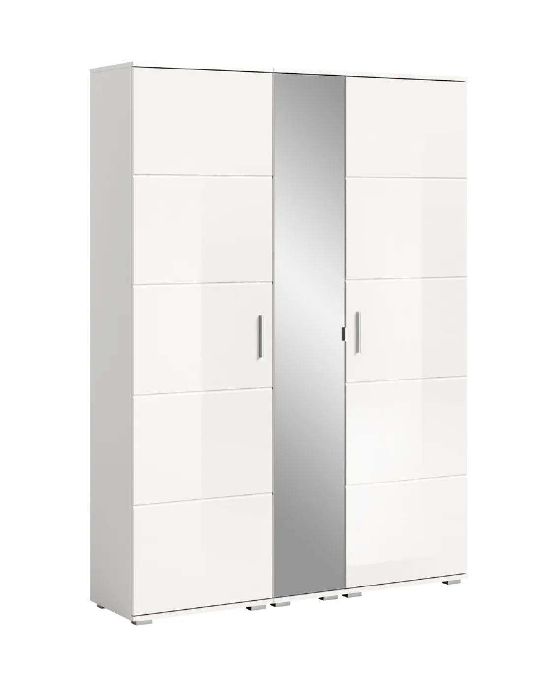 Garderoben-Set Prego | weiß Hochglanz | 3-teilig