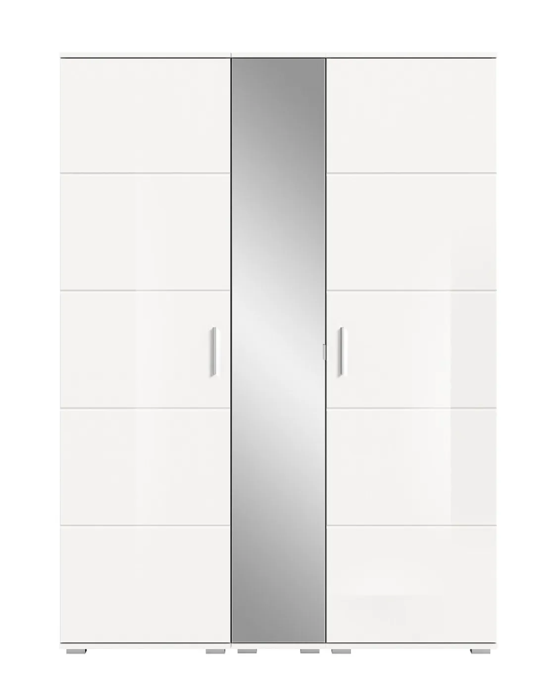 Garderoben-Set Prego | weiß Hochglanz | 3-teilig