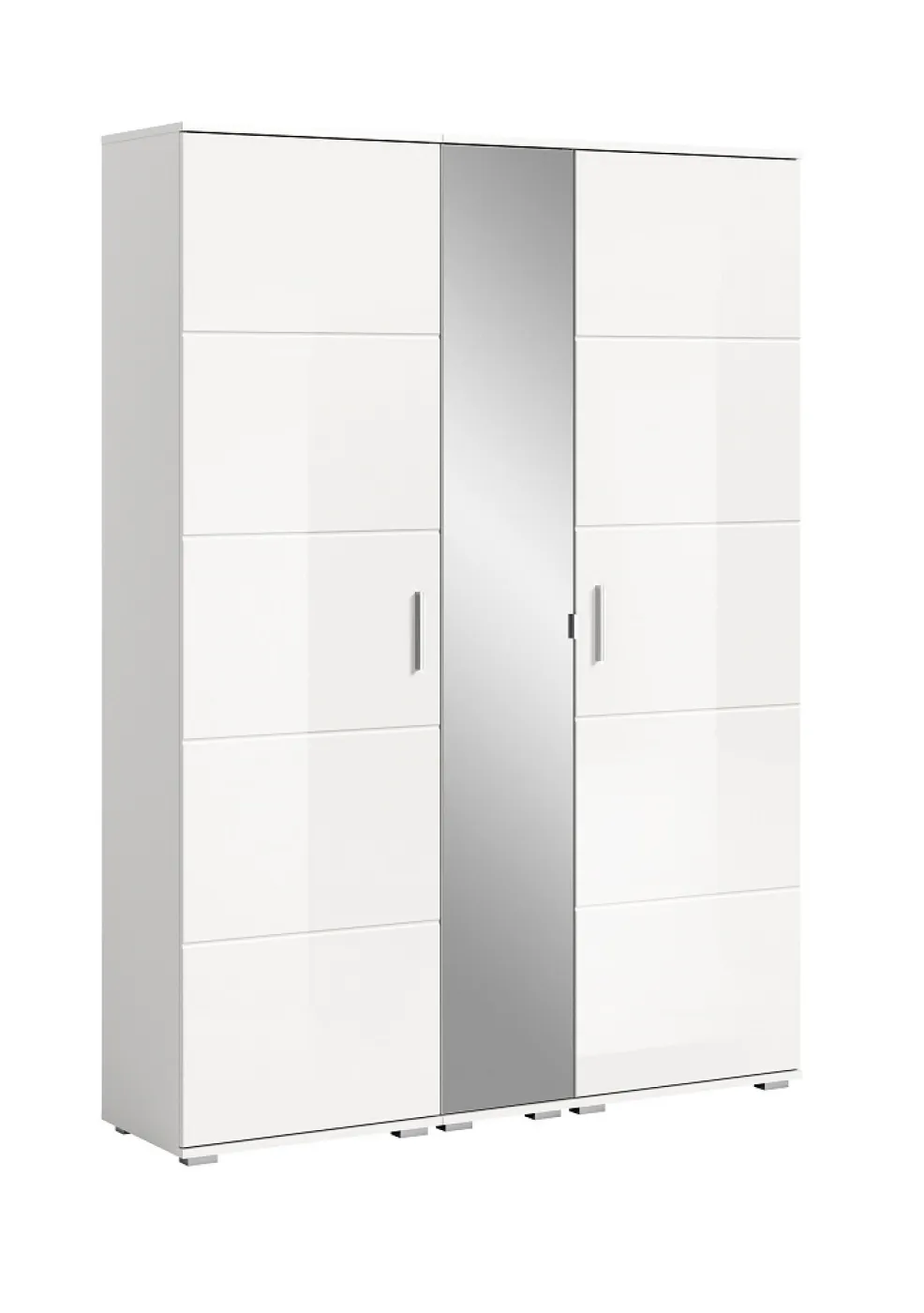 Garderoben-Set Prego | weiß Hochglanz | 3-teilig