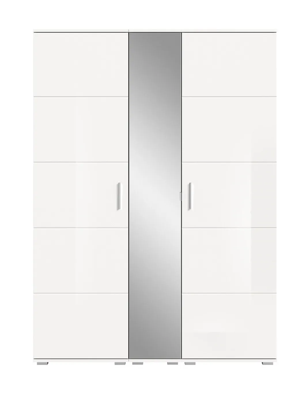 Garderoben-Set Prego | weiß Hochglanz | 3-teilig