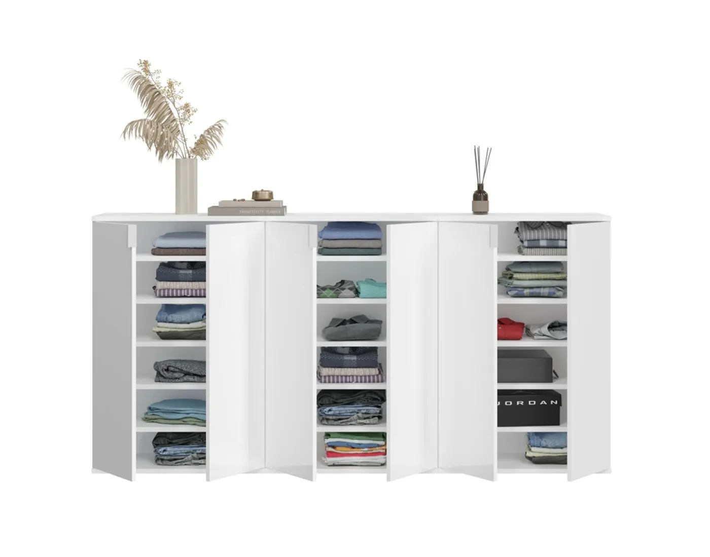 Garderoben-Set Projekt X 1 | Kommode | weiß Hochglanz | 3-teilig