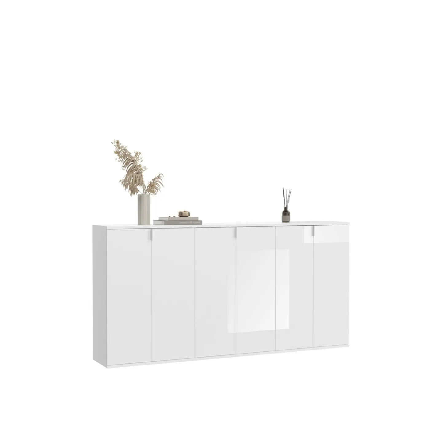 Garderoben-Set Projekt X 1 | Kommode | weiß Hochglanz | 3-teilig
