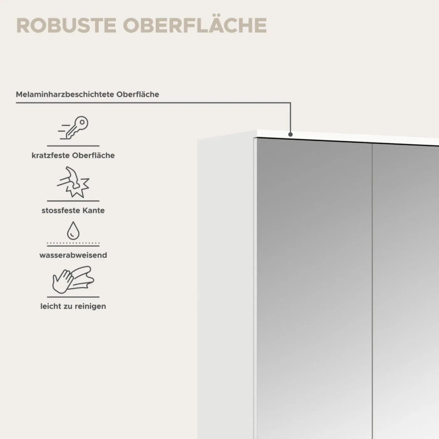 Garderoben Set Projekt X 2 | weiß Hochglanz / Spiegeltüren | 4-teilig