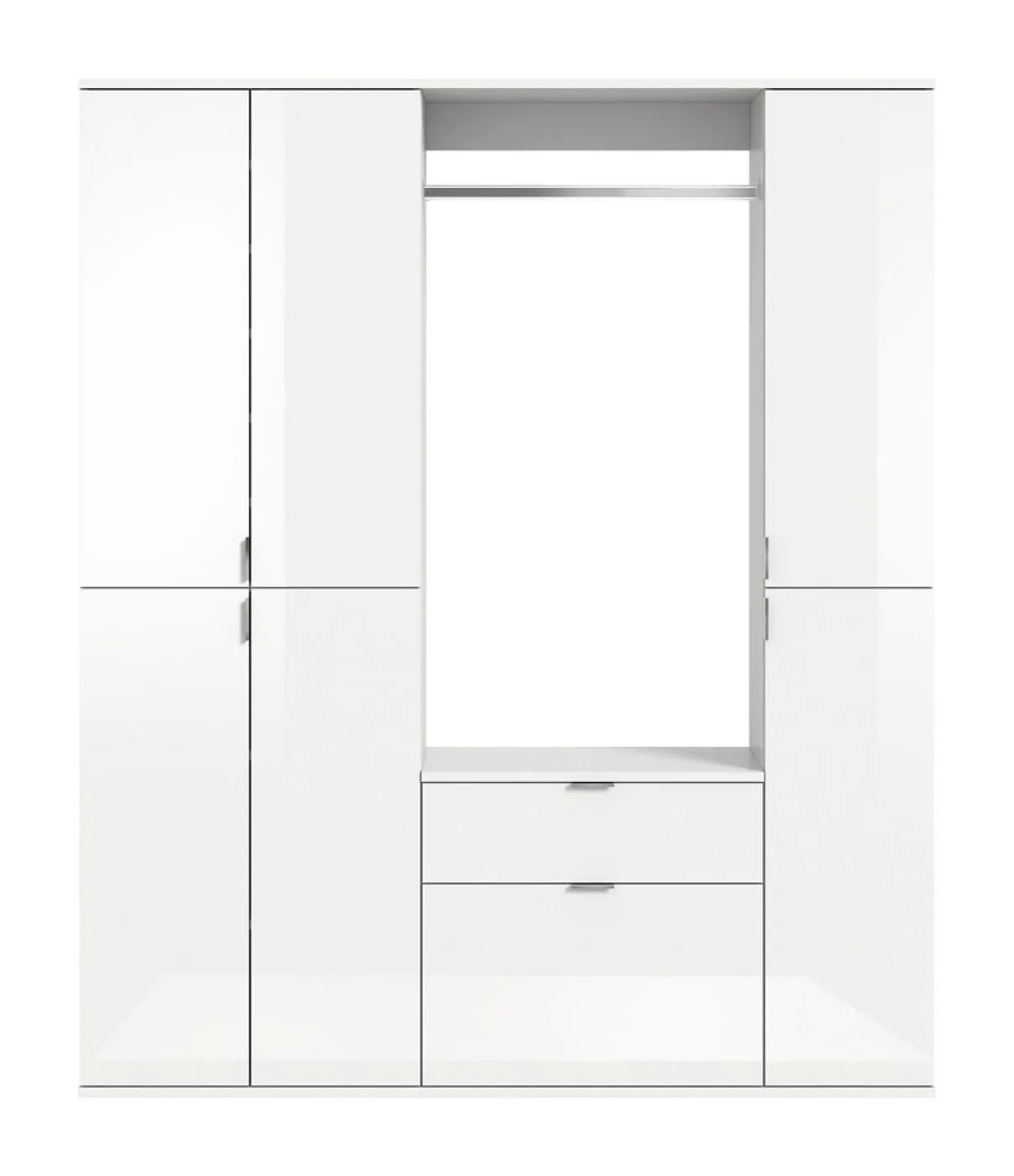 Garderoben Set Projekt X | weiß Hochglanz | 3-teilig