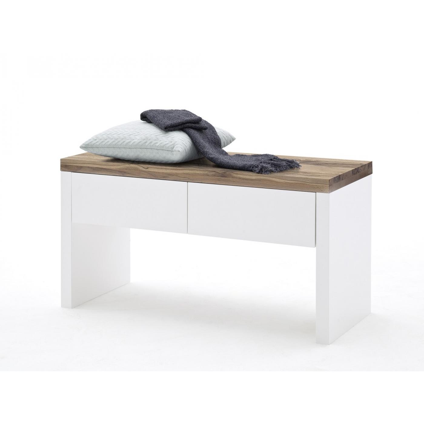 Garderoben-Set Romina | weiß matt / Asteiche massiv | 5-teilig