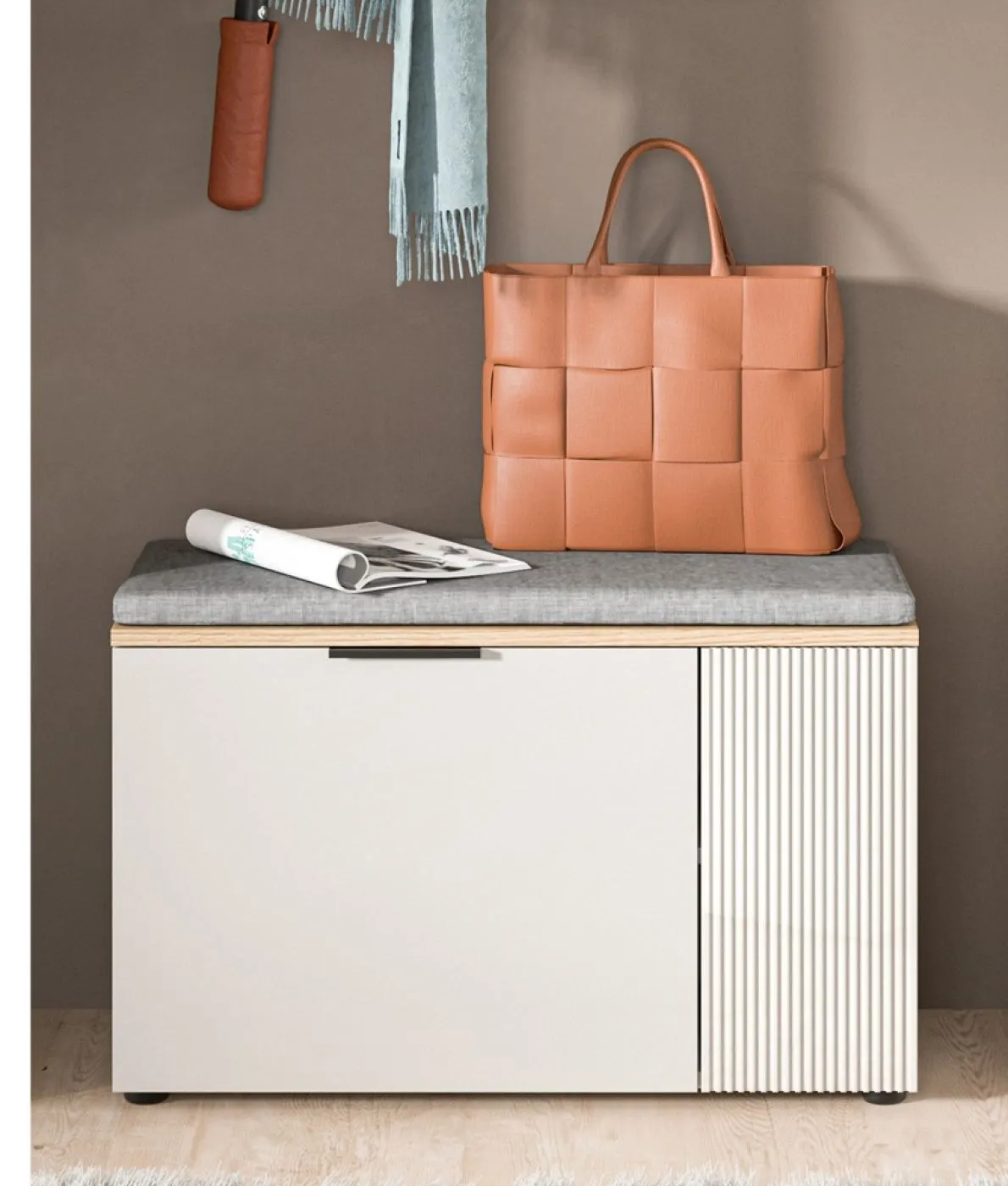 Garderoben-Set Slide | Kaschmir / Evoke Oak | 4-teilig