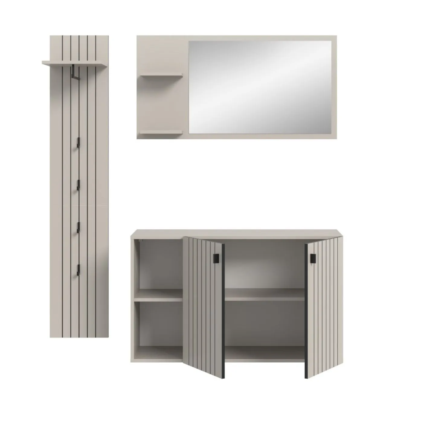 Garderoben-Set Station 2 | Kaschmir | 3-teilig