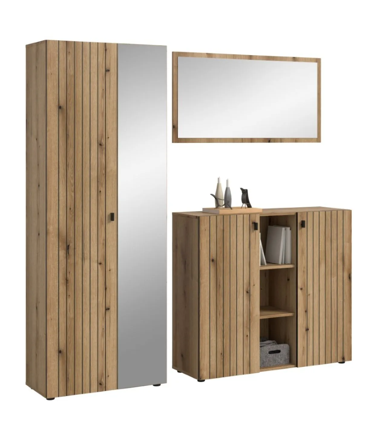 Garderoben-Set Station 3 | Evoke Eiche | 3-teilig