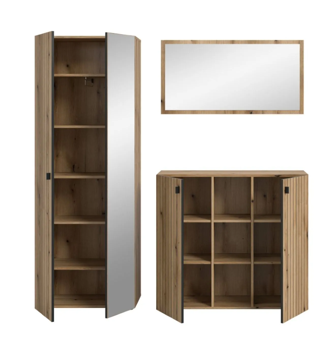 Garderoben-Set Station 3 | Evoke Eiche | 3-teilig