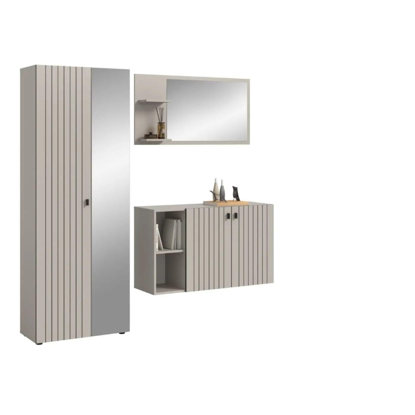 Garderoben-Set Station 3 | Kaschmir | 3-teilig