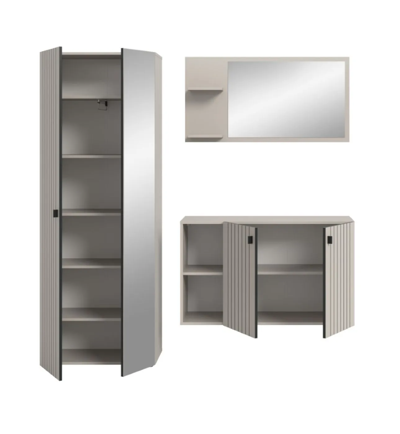 Garderoben-Set Station 3 | Kaschmir | 3-teilig