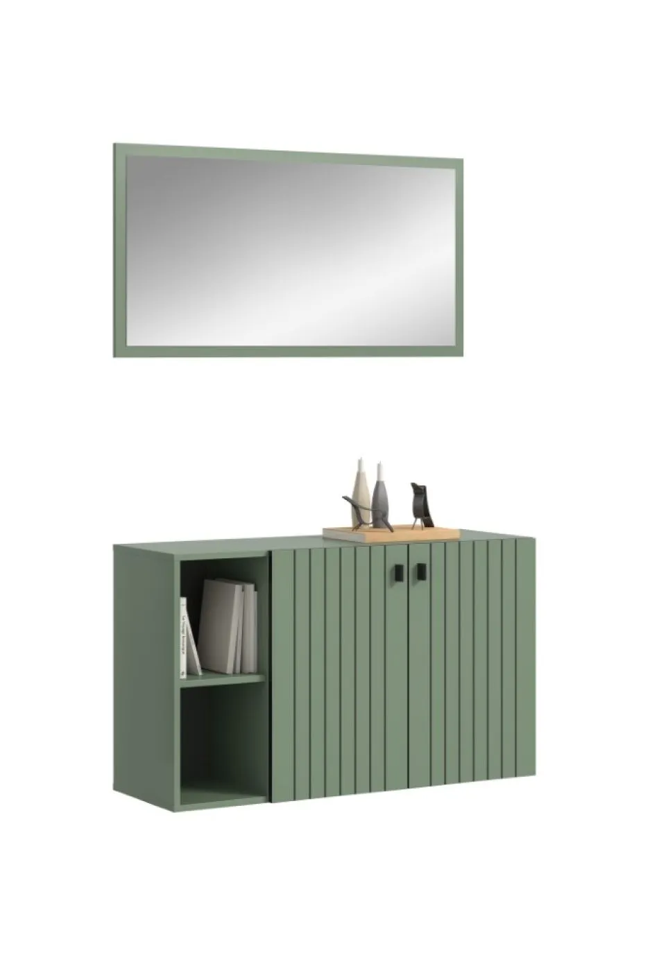 Garderoben-Set Station 4 | Smoke Green | 2-teilig