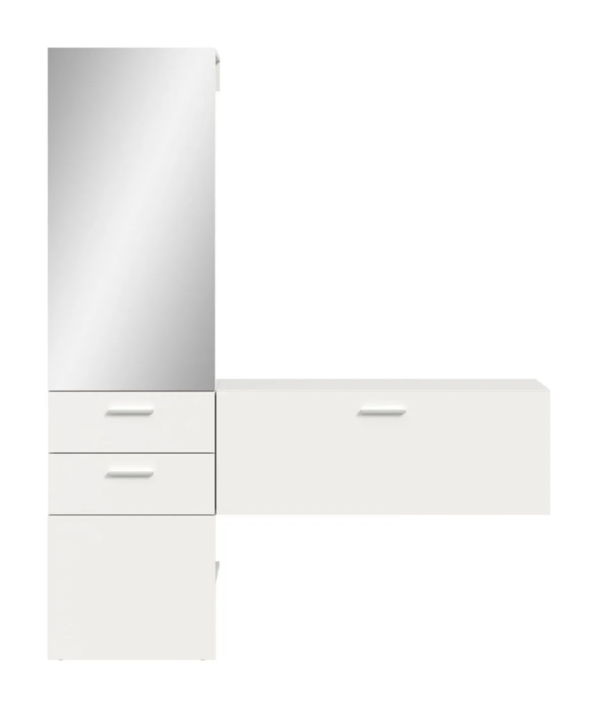 Garderoben-Set Vaga 2 | 2-teilig | weiß