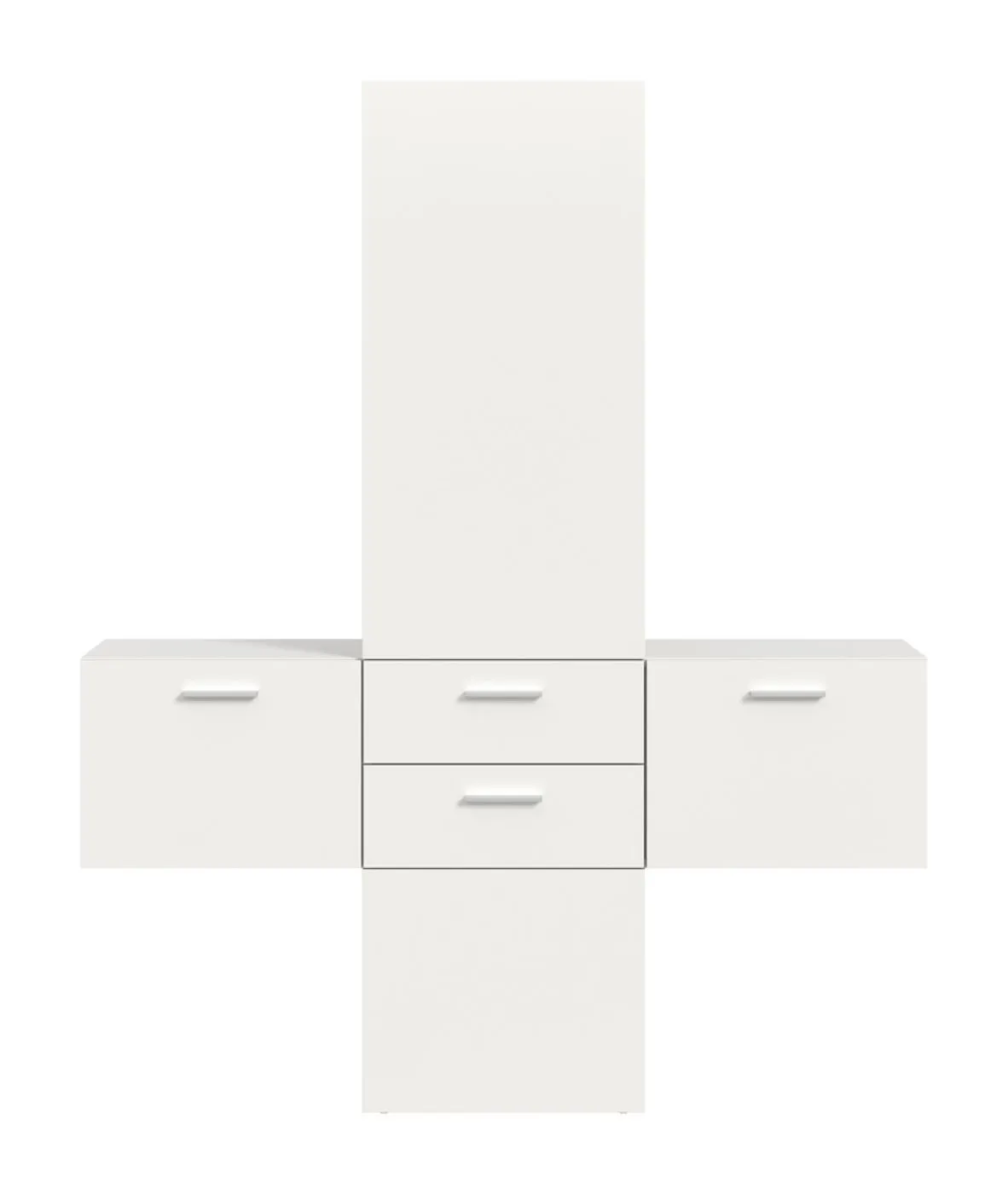 Garderoben-Set Vaga 5 | 3-teilig | weiß