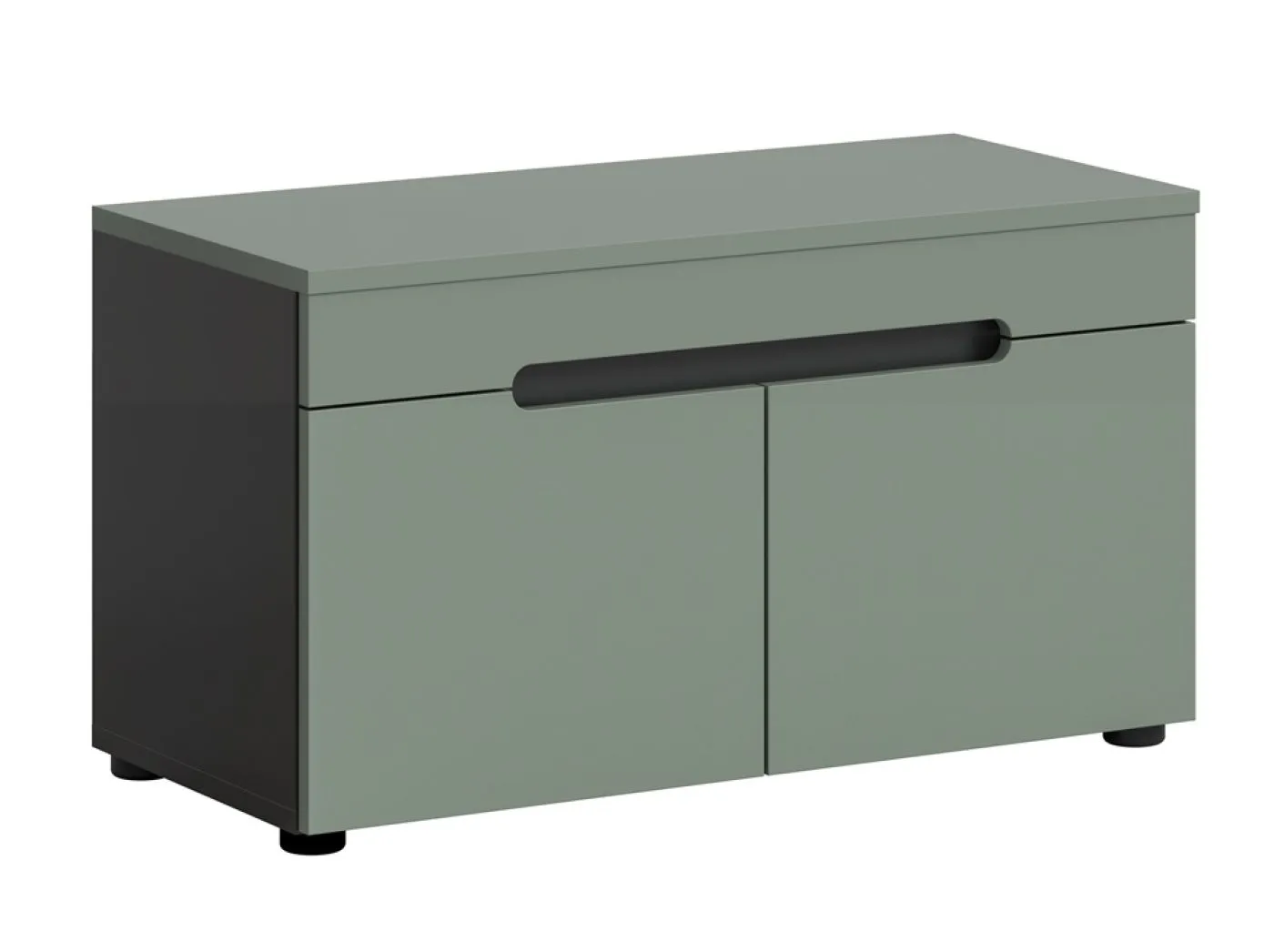 Garderobenbank Sitzbank Canu | Basalt grau / Smoke Green