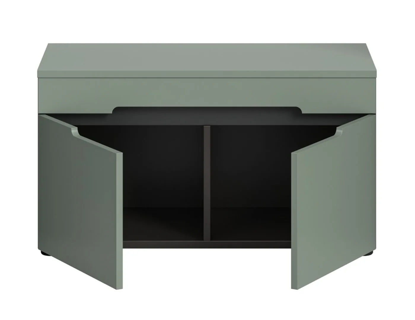 Garderobenbank Sitzbank Canu | Basalt grau / Smoke Green