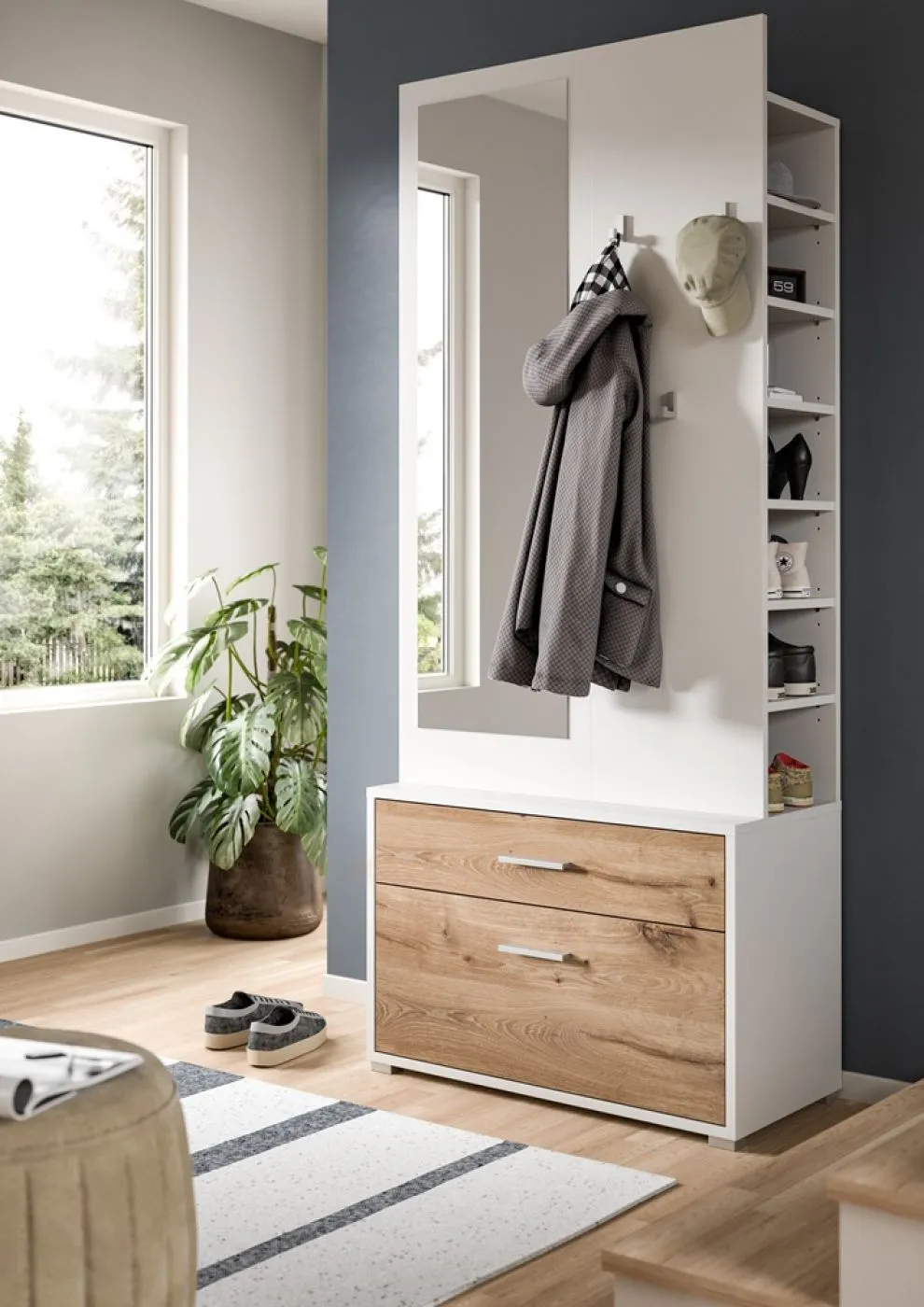 Garderobenkombination Kompaktgarderobe Polo 2