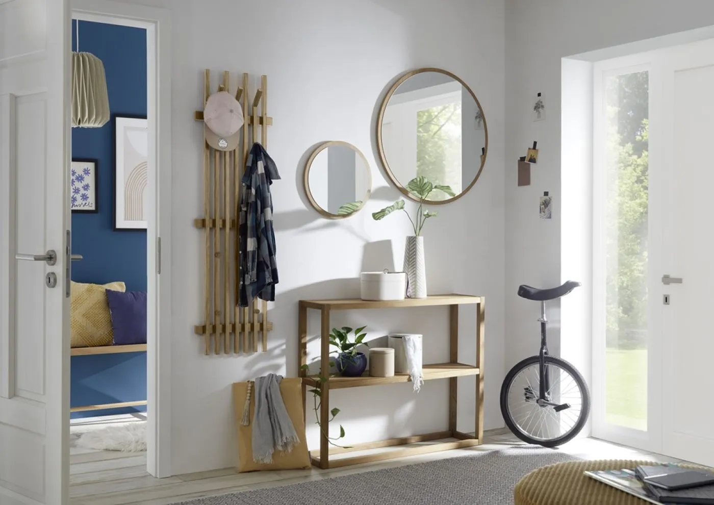 Garderobenpaneel Bantry 3 | Eiche massiv