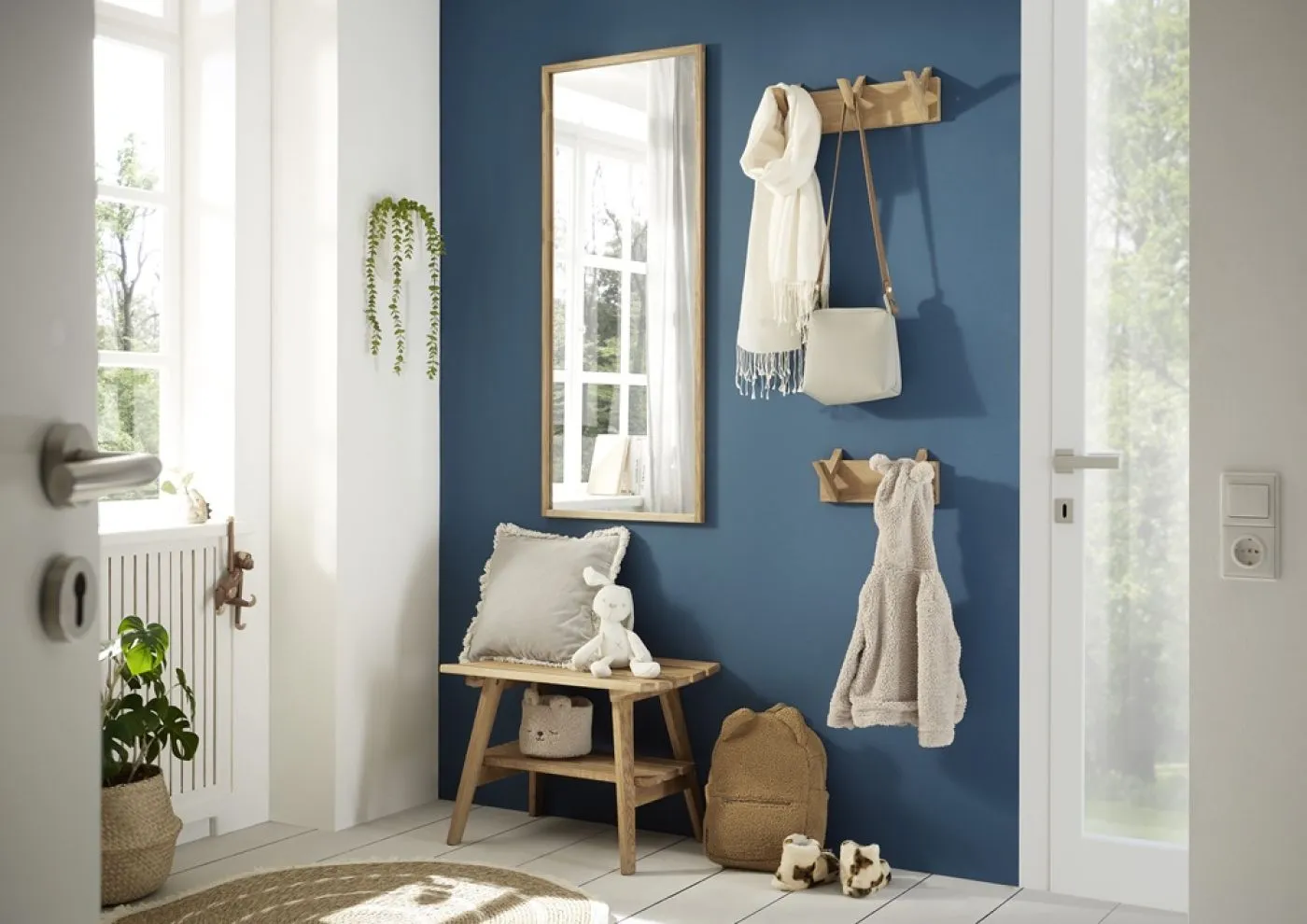 Garderobenpaneel Bantry 5 | Eiche massiv | verschiedene Größen