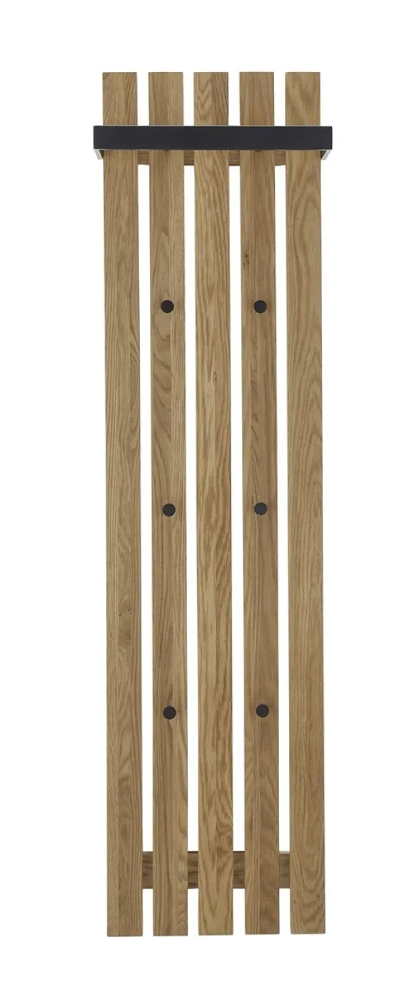 Garderobenpaneel Bantry | Eiche massiv | 40x150x22 cm