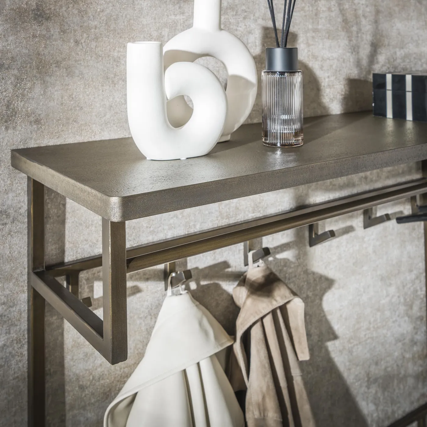 Garderobenpaneel Du-Vin | 12 Haken | Ferro | Antike bronze