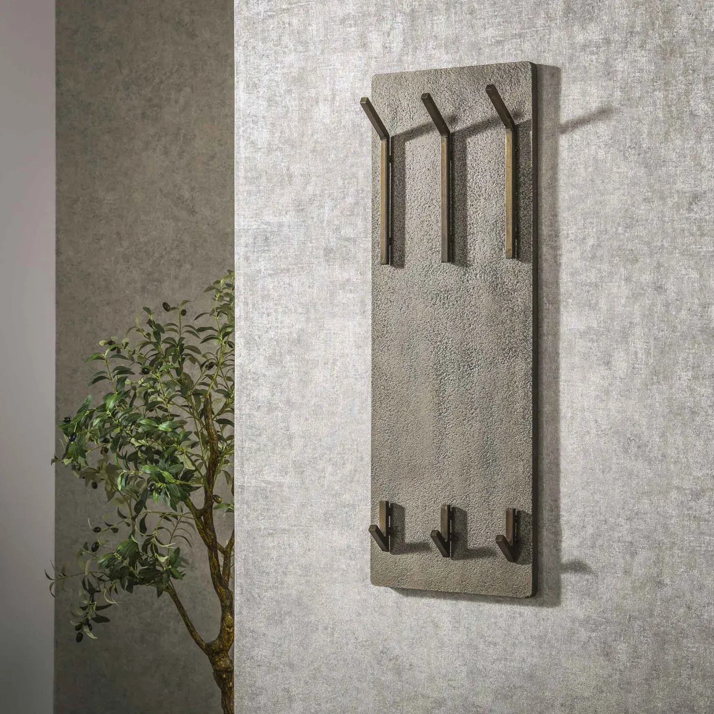 Garderobenpaneel Du-Vin | 6 Haken | Ferro | Antike bronze