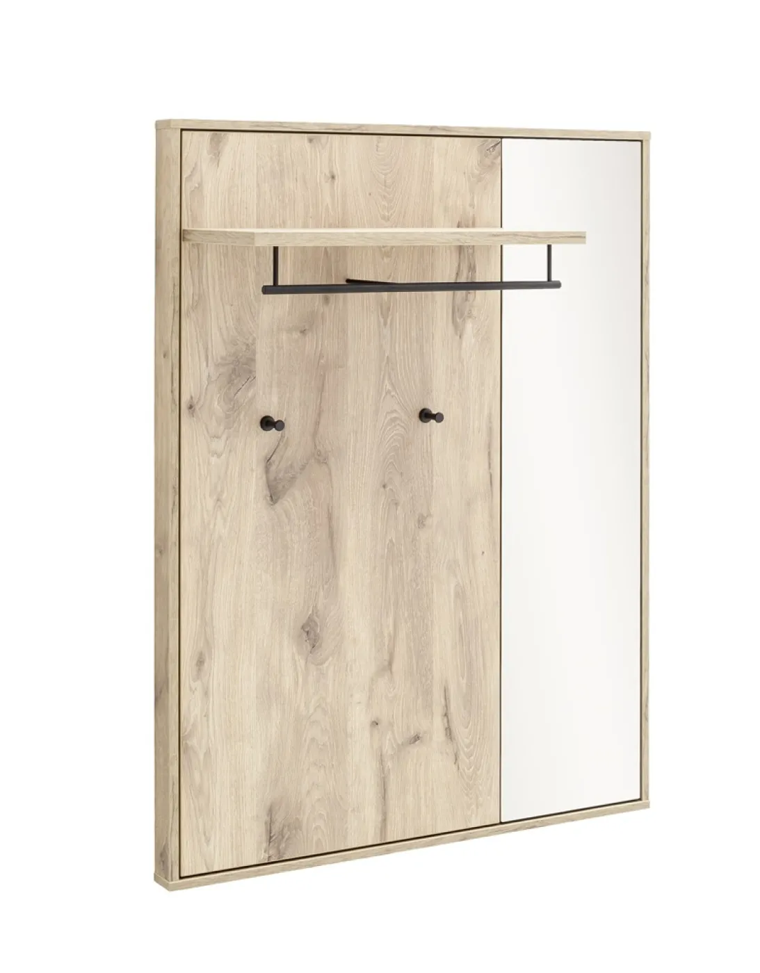 Garderobenpaneel Mezzano mit Spiegel 1 | Viking Oak