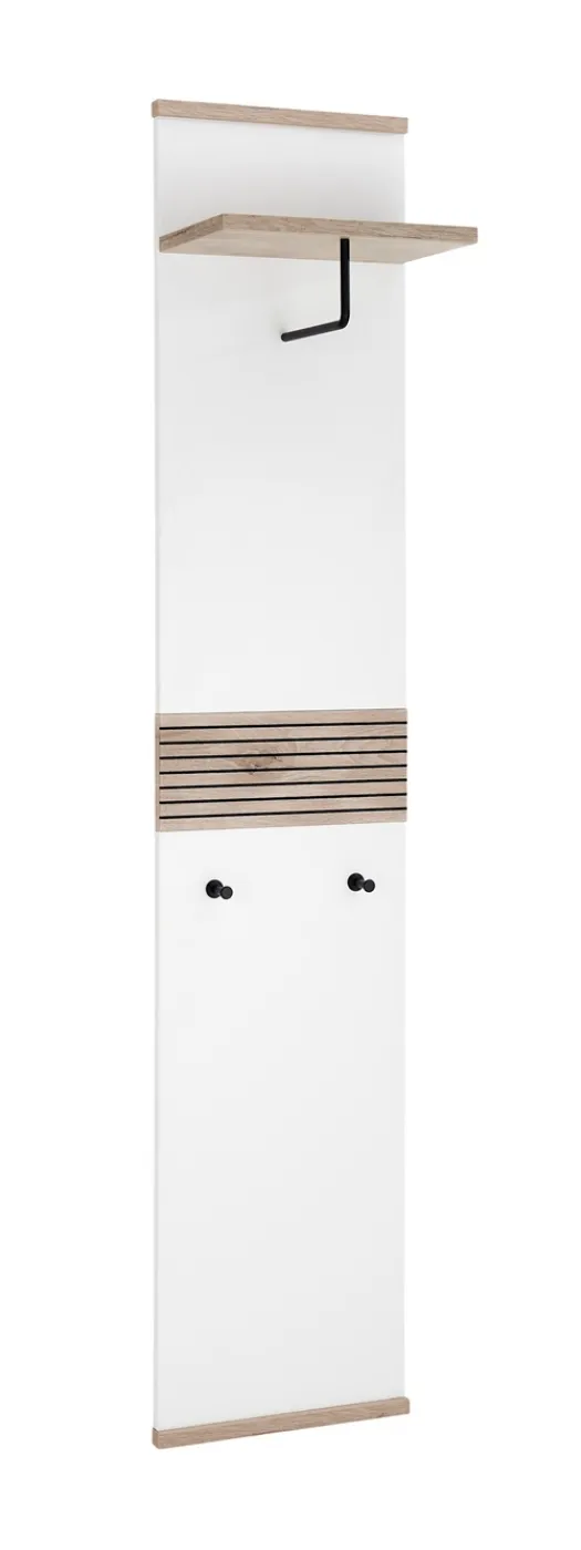 Garderobenpaneel Montello | Soft White / Viking Oak