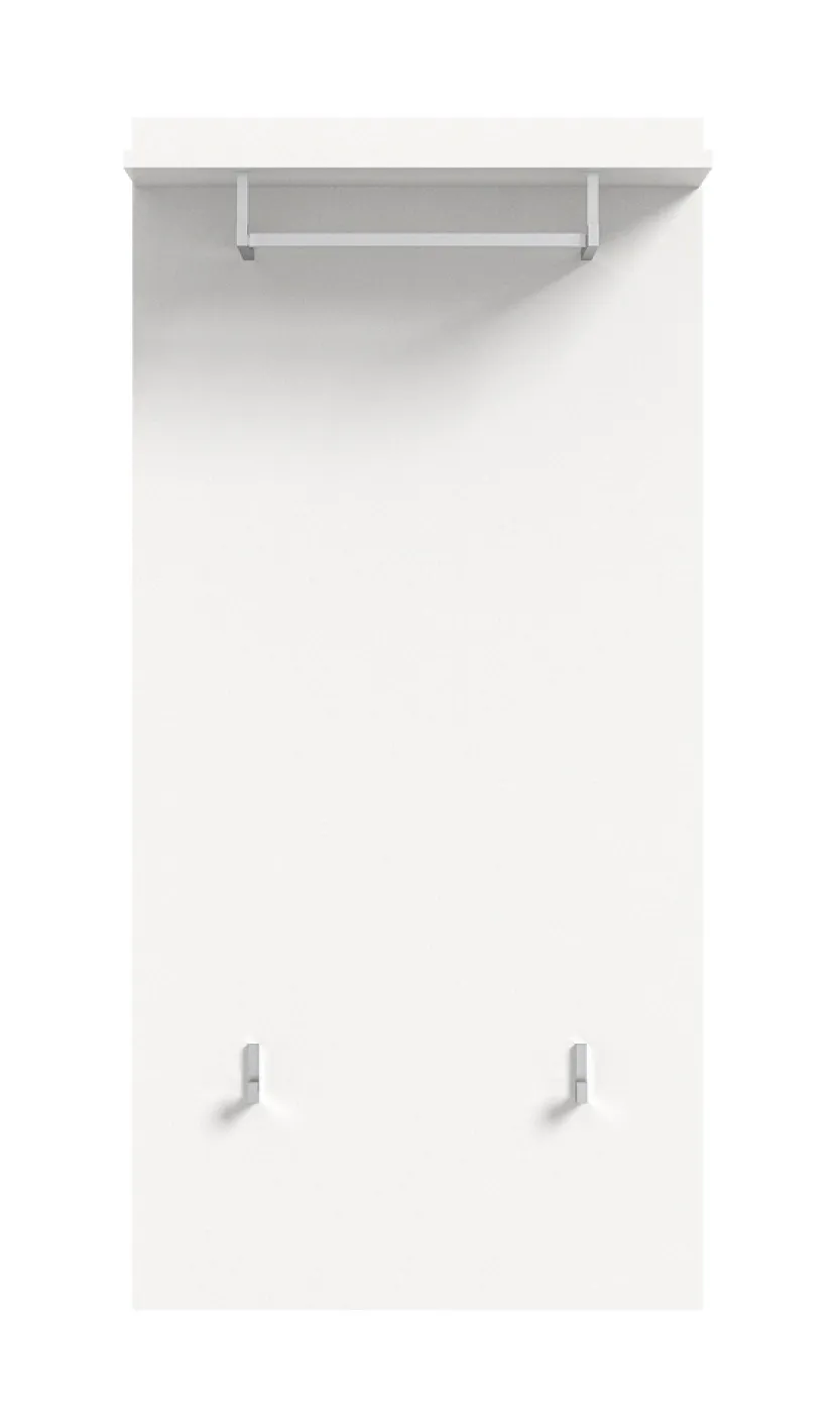 Garderobenpaneel Prego | weiß Hochglanz