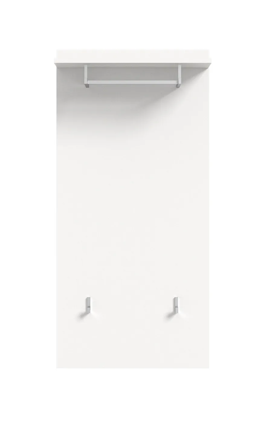 Garderobenpaneel Prego | weiß Hochglanz