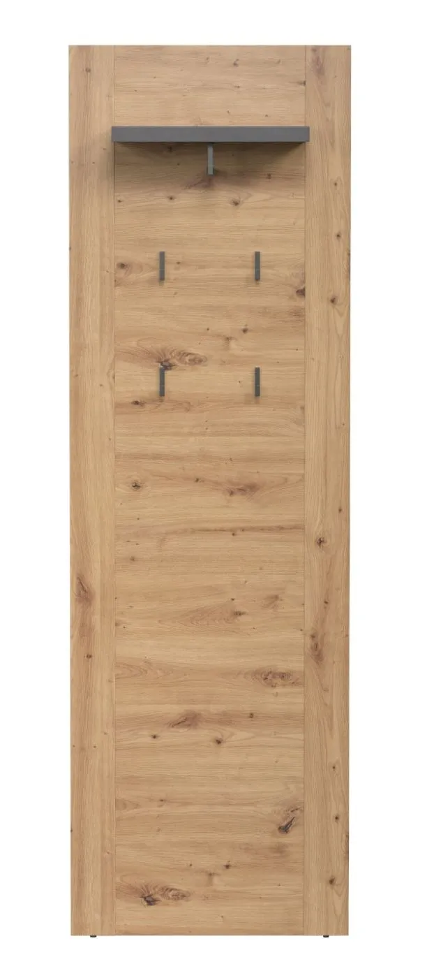 Garderobenpaneel Wandgarderobe Follow | Artisan Eiche / Matera grau