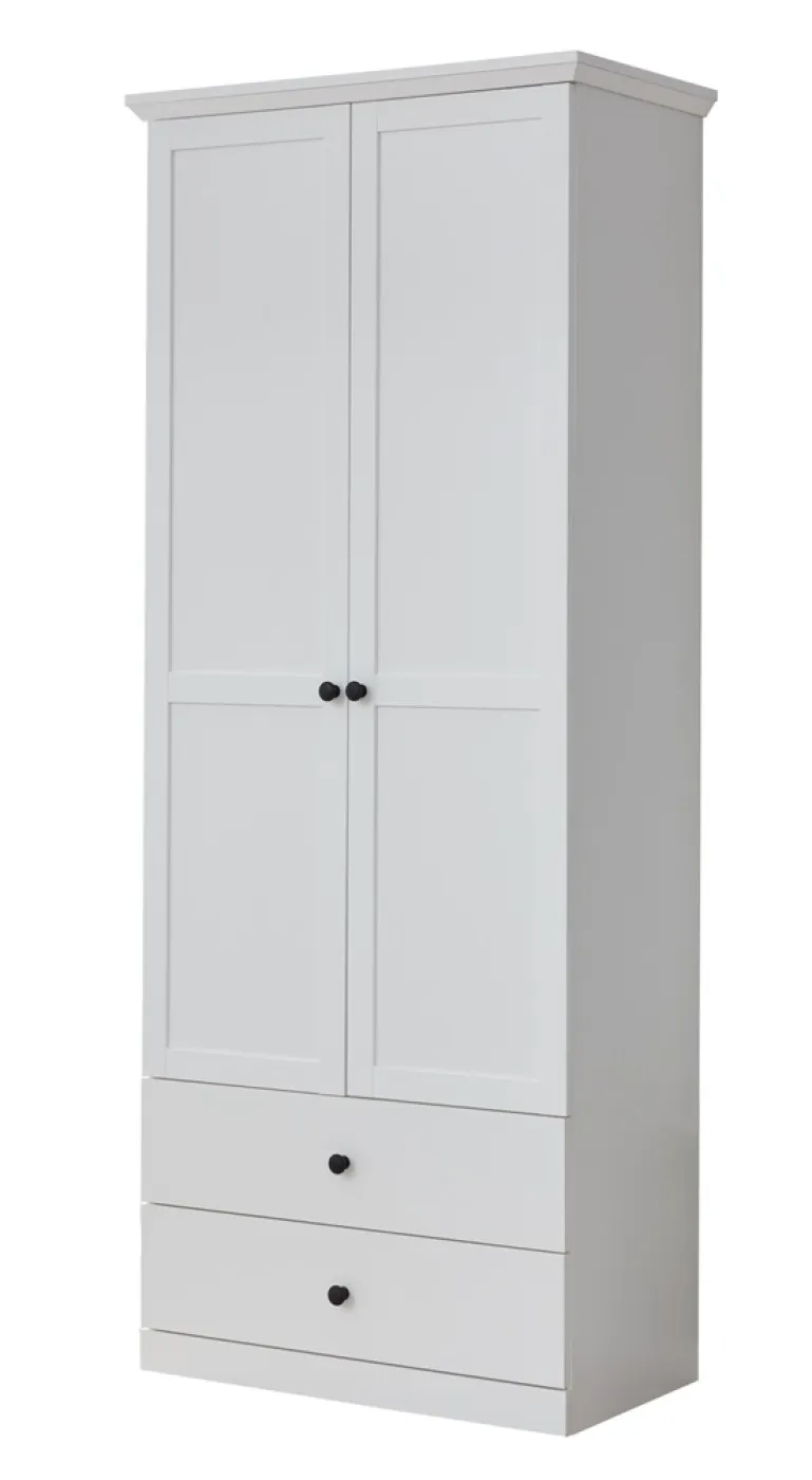 Garderobenschrank Baxter | Landhausstil | weiß
