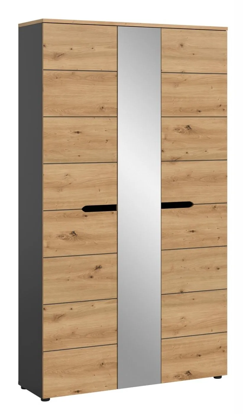 Garderobenschrank Canu 1 | grau / Artisan Eiche