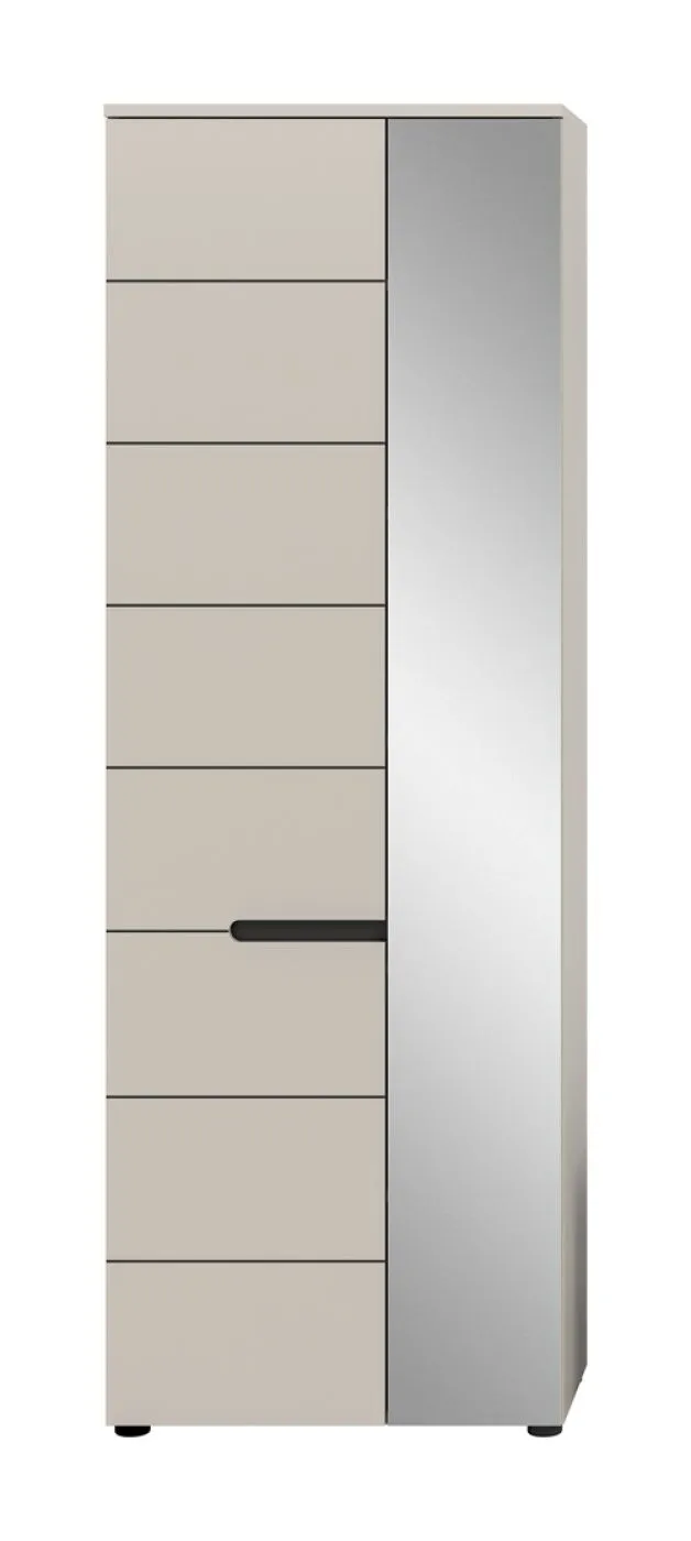 Garderobenschrank Canu | Kaschmir / Basalt grau