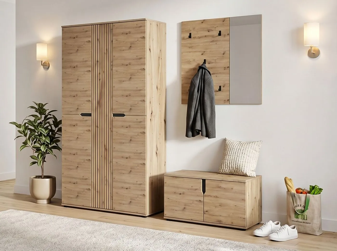 Garderobenschrank Keno 1 | Artisan Eiche