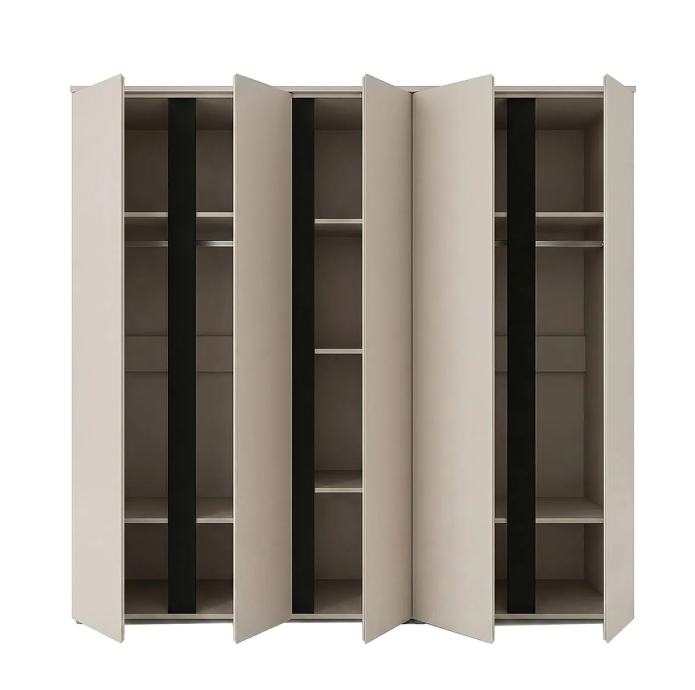 Garderobenschrank Kleiderschrank Amara | Kaschmir | 2-teilig